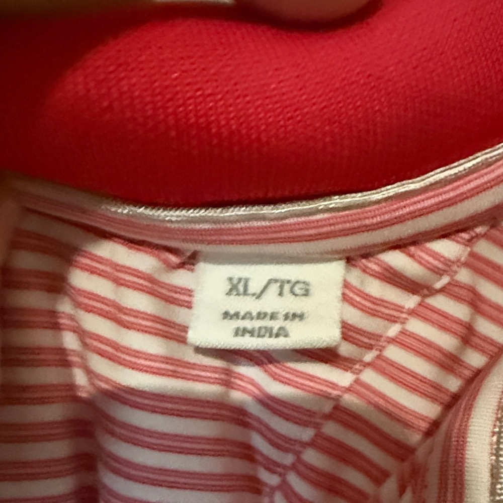 Cutter & Buck Classic Pink and White Striped Polo - Picture 2 of 6